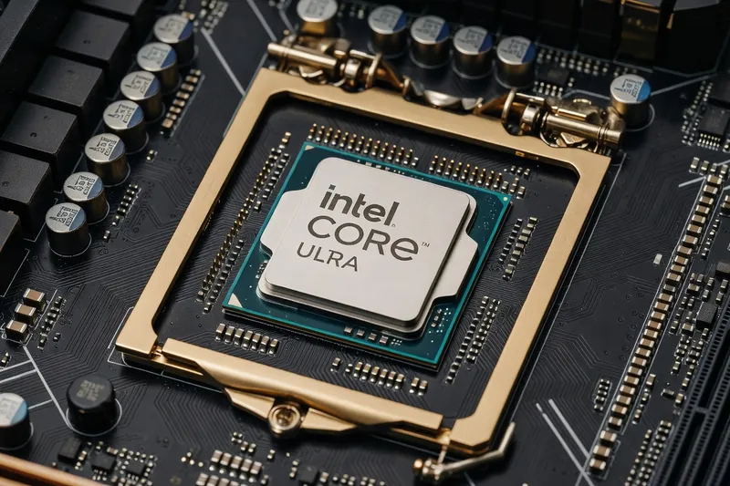 Intel Core Ultra processor in an LGA1851 socket